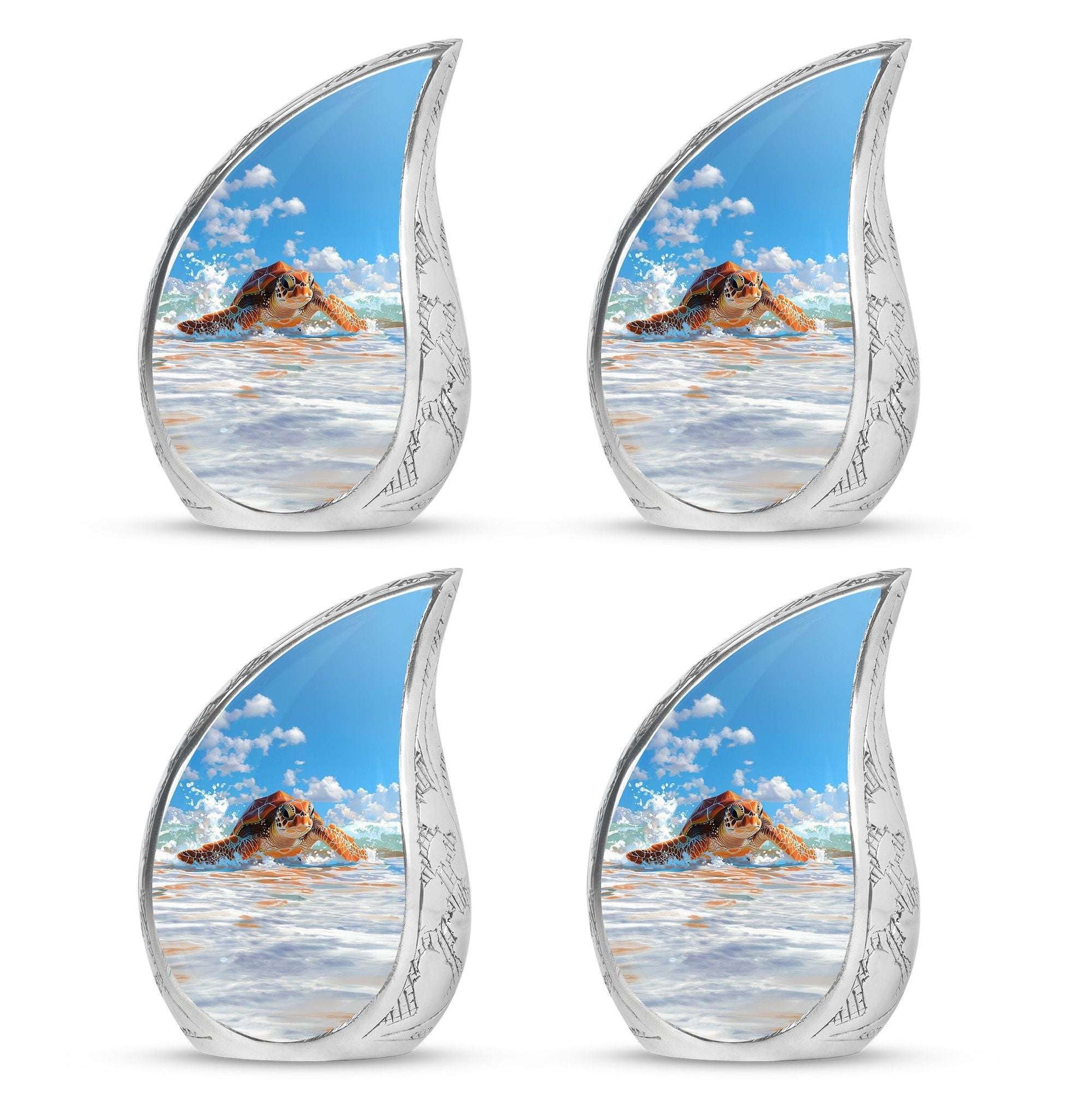 Turtle Theme 3 Inch Keepsake Pack of 4