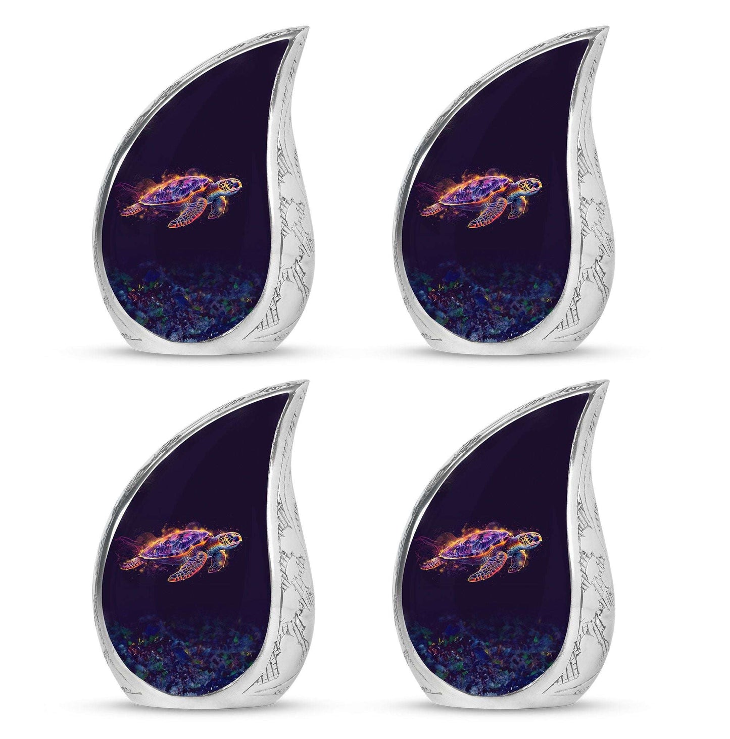 Turtle Theme 3 Inch Keepsake Pack of 4