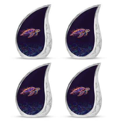 Turtle Theme 3 Inch Keepsake Pack of 4