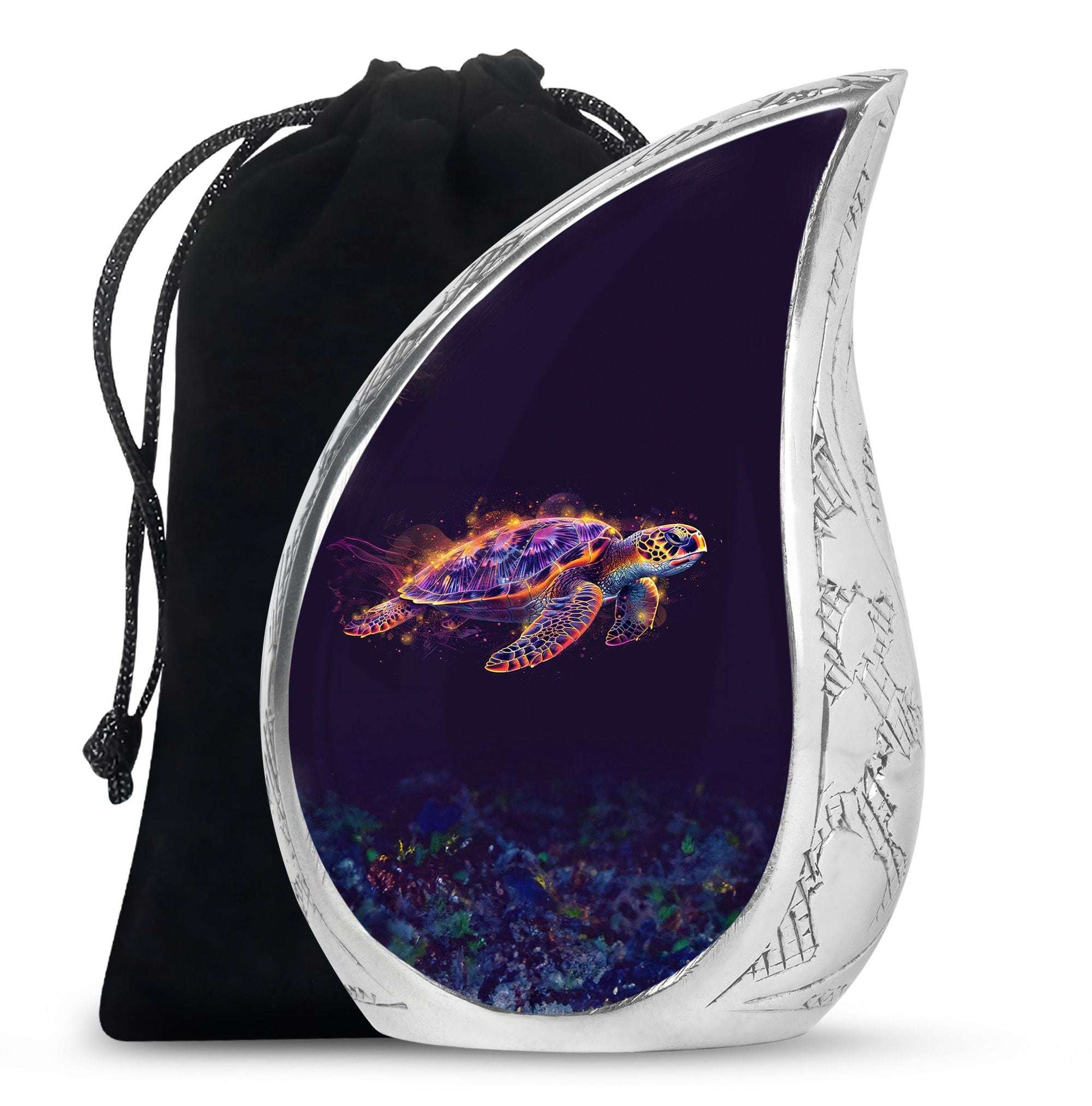 Turtle Theme Large Urn 10 Inch