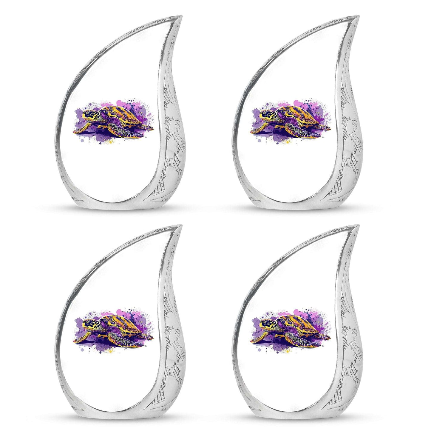 Turtle Theme 3 Inch Keepsake Pack of 4