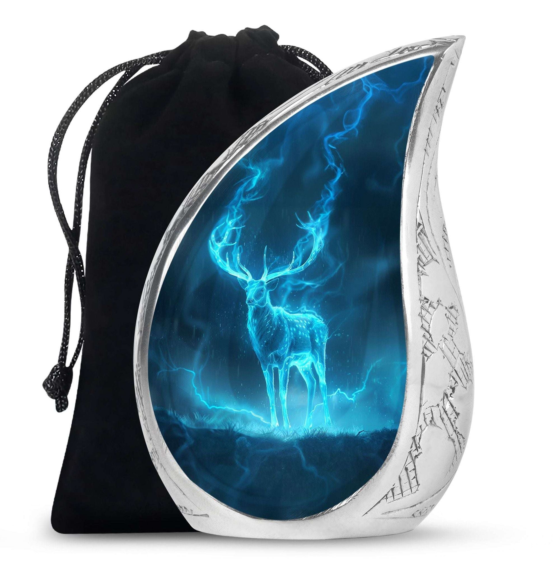 Deer Theme Large Urn 10 Inch