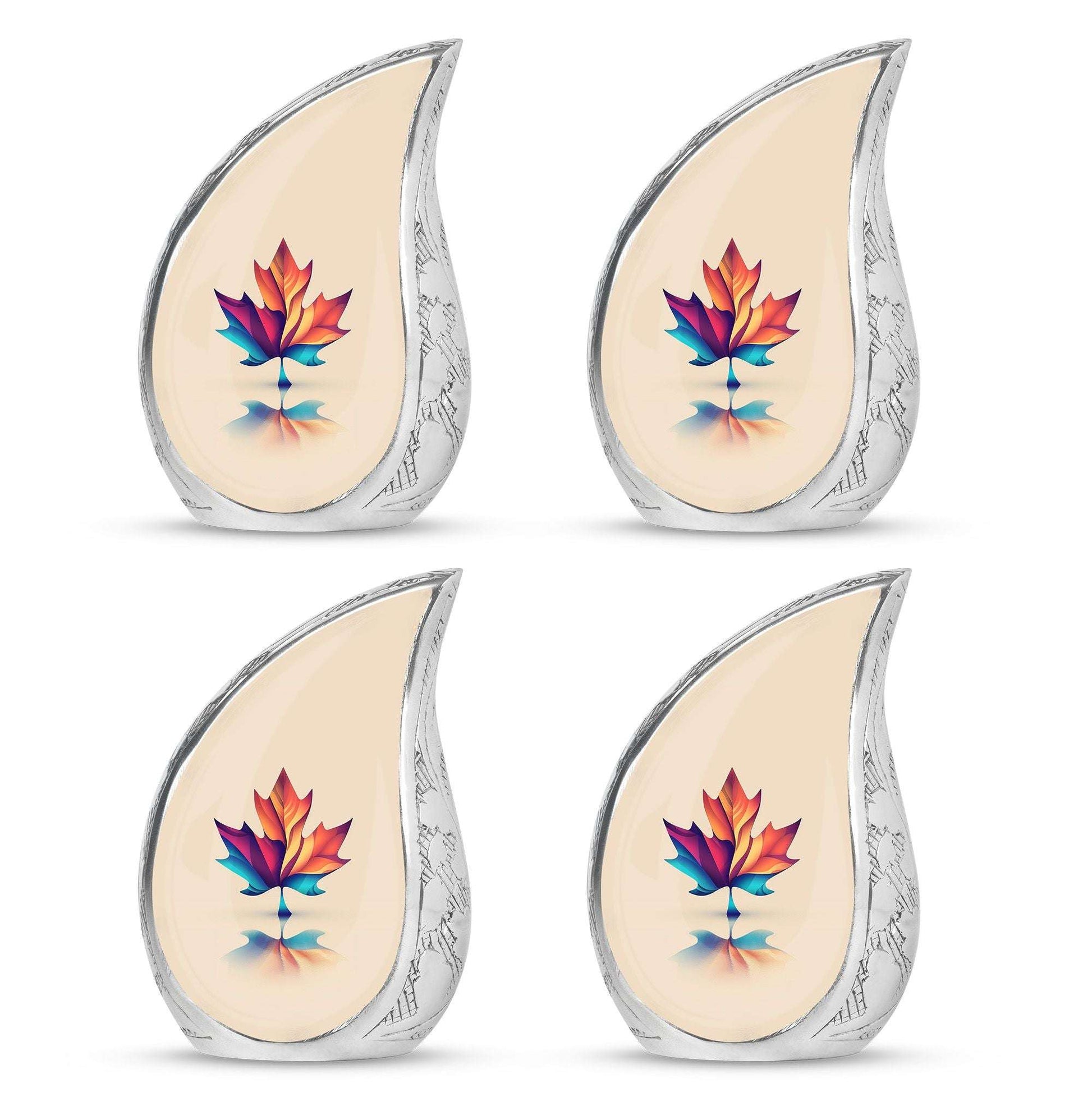 Mapple Leaf Theme 3 Inch Keepsake Pack of 4