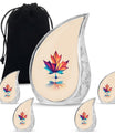 Mapple Leaf Theme Large Urn With 4 Keepsake Urn