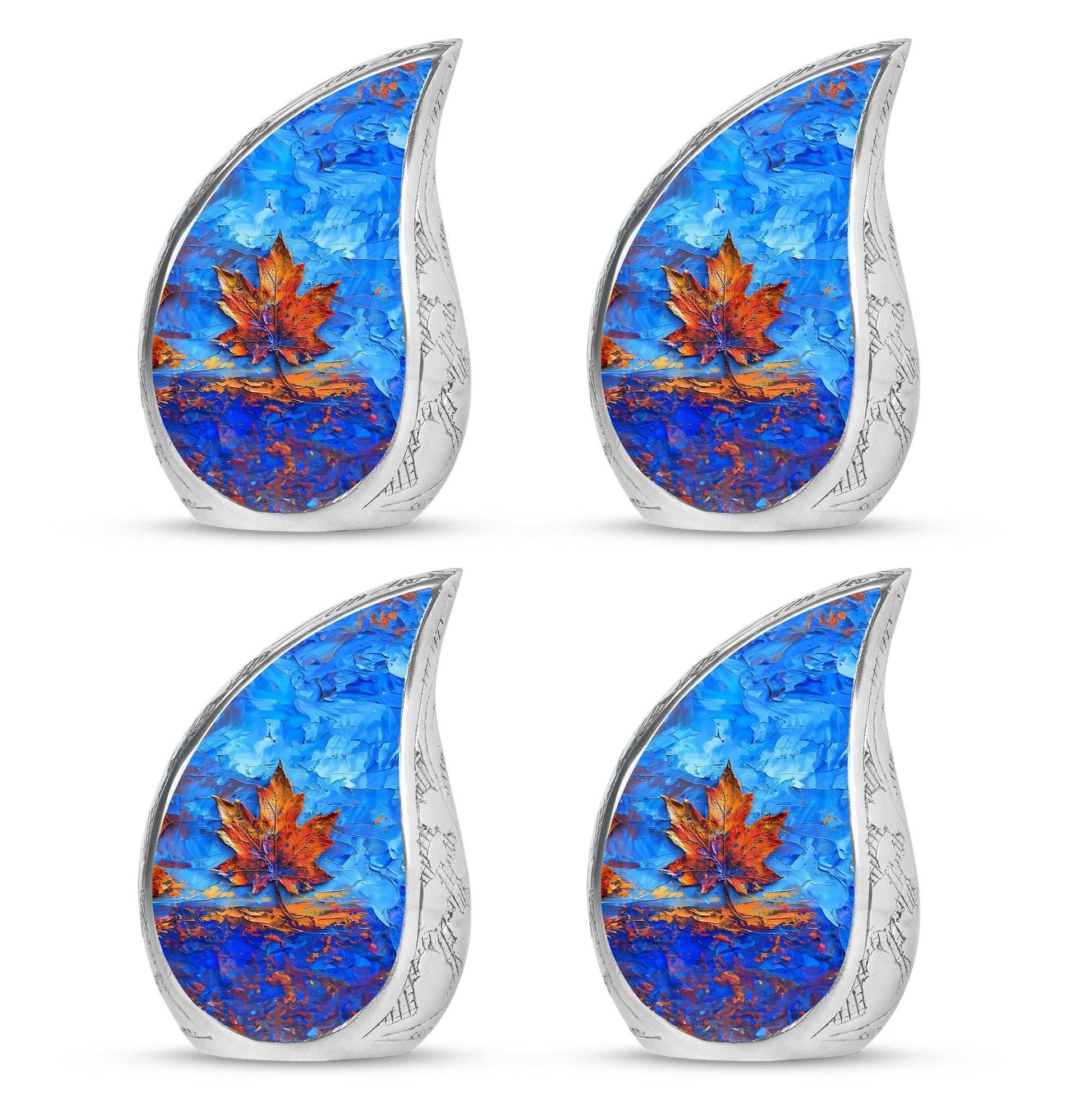 Mapple Leaf Theme 3 Inch Keepsake Pack of 4
