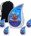 Mapple Leaf Theme Large Urn With 4 Keepsake Urn