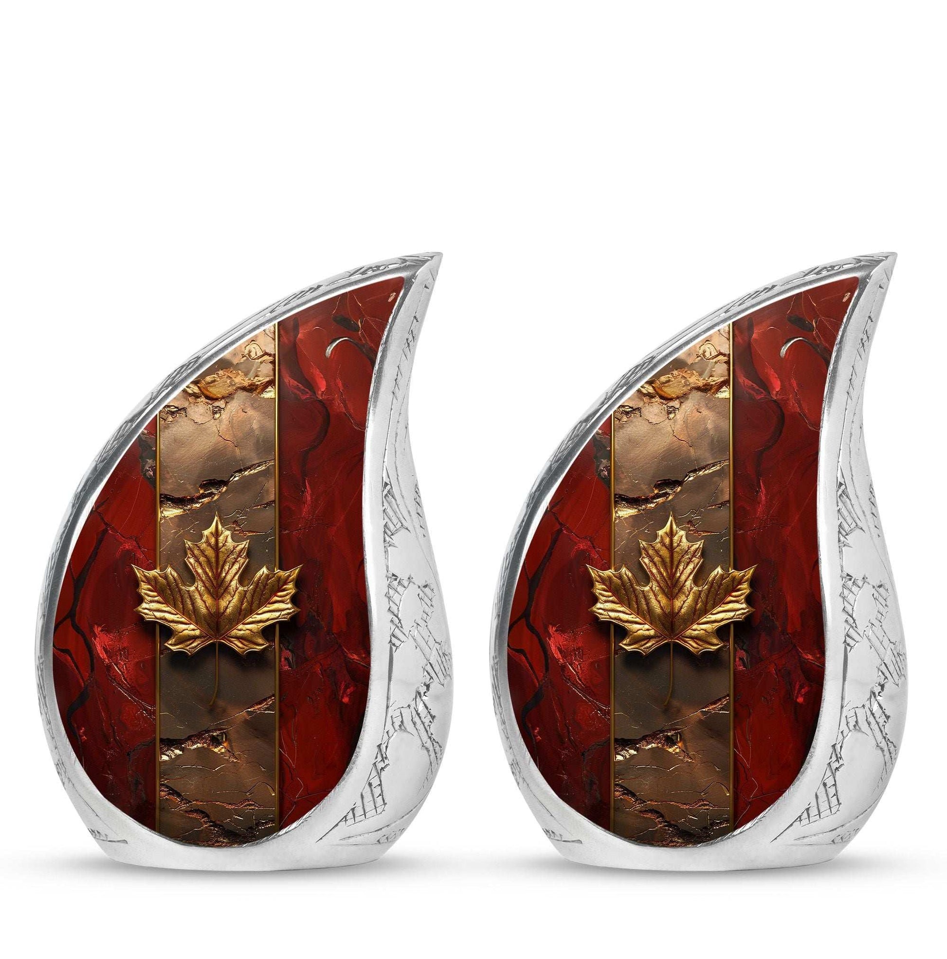 Mapple Leaf Theme 3 Inch Keepsake Pack of 2