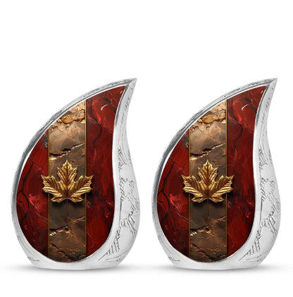 Mapple Leaf Theme 3 Inch Keepsake Pack of 2