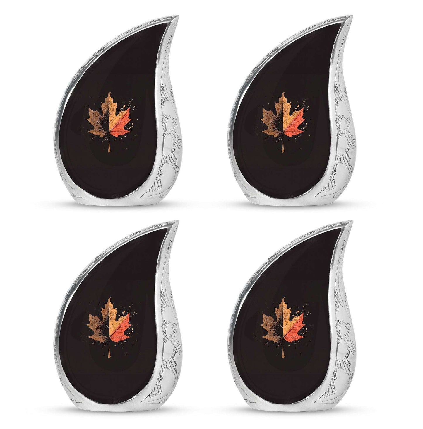 Mapple Leaf Theme 3 Inch Keepsake Pack of 4