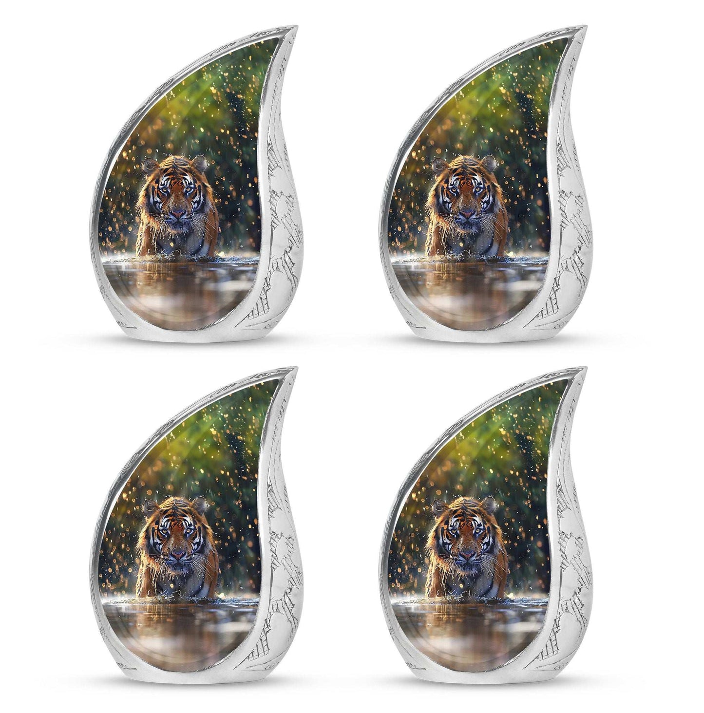 Tiger Theme 3 Inch Keepsake Pack of 4