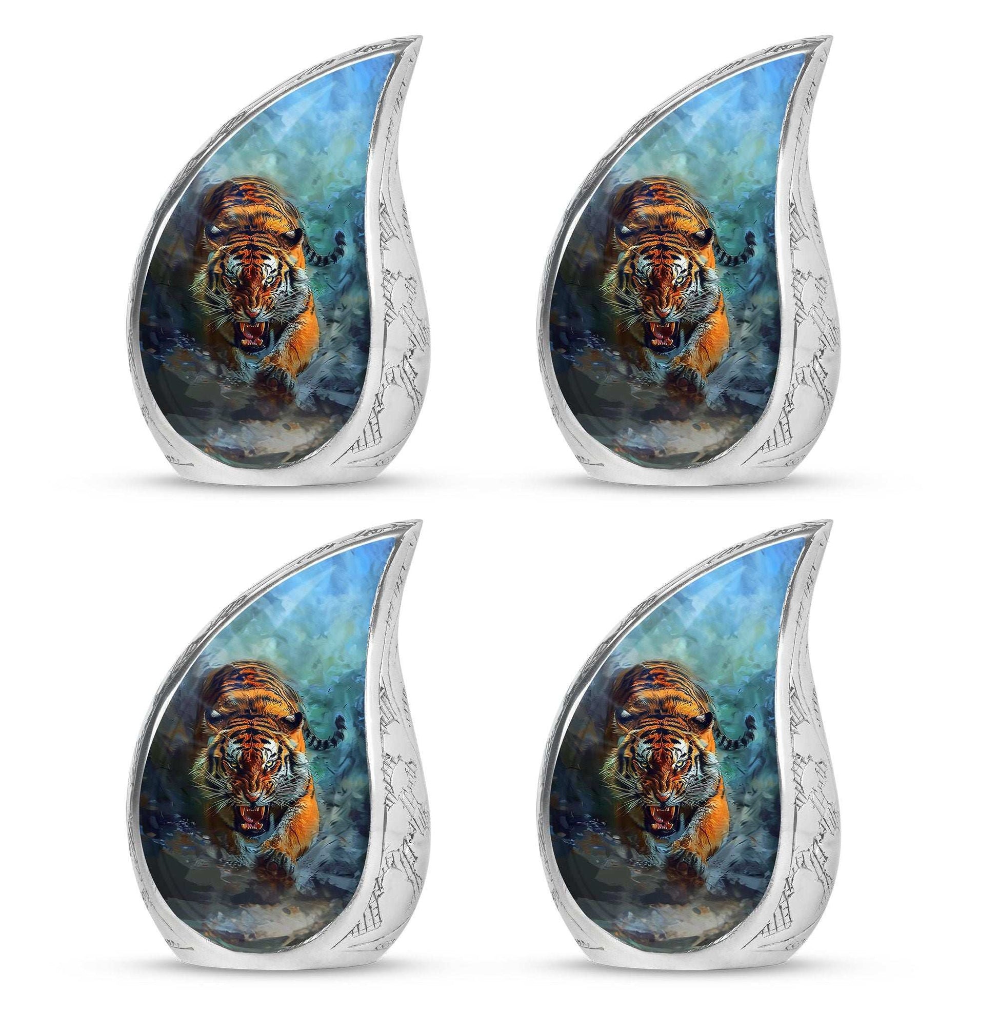 Tiger Theme 3 Inch Keepsake Pack of 4