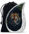 Tiger Theme Large Urn 10 Inch