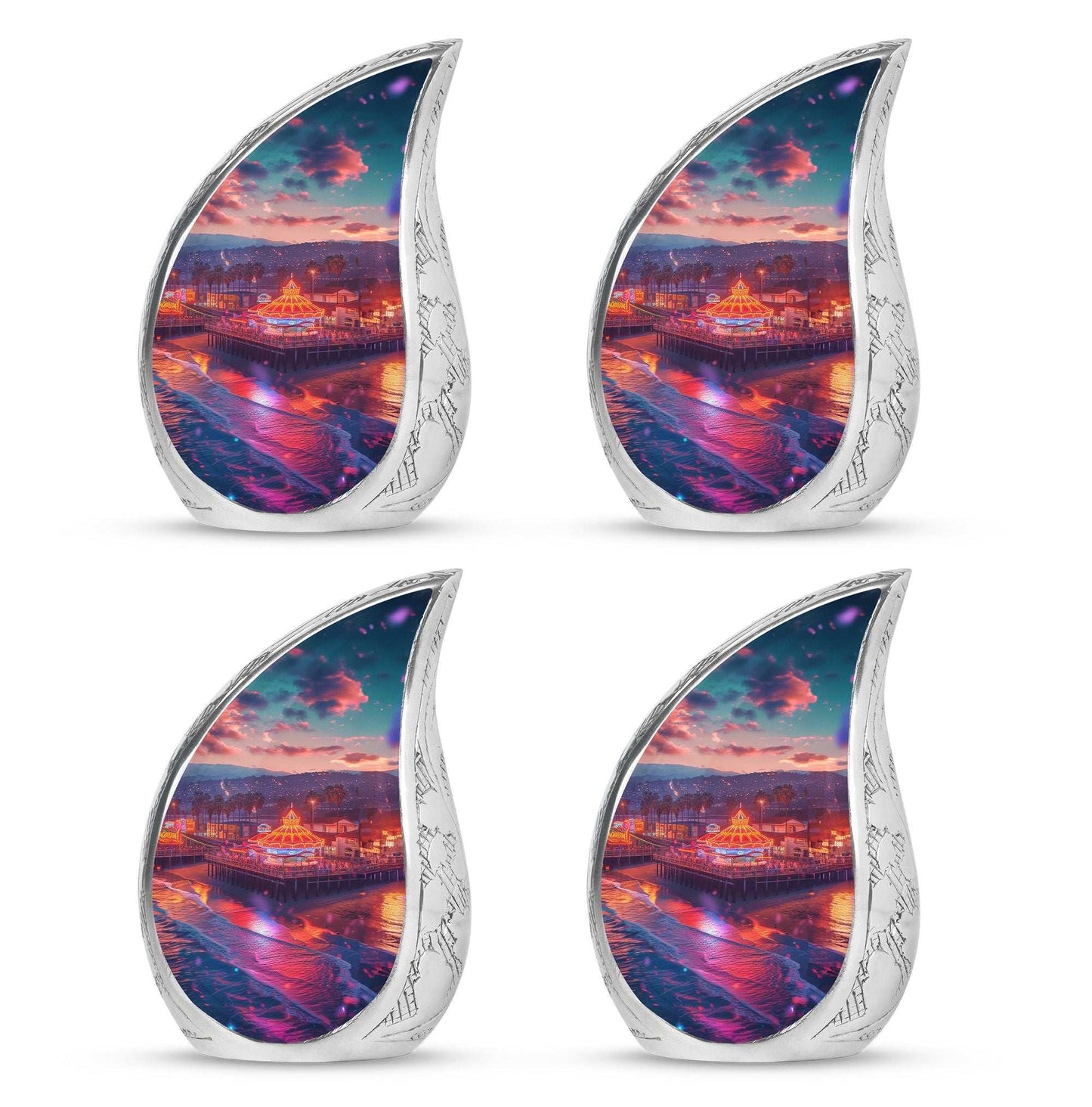 Beach Theme 3 Inch Keepsake Pack of 4
