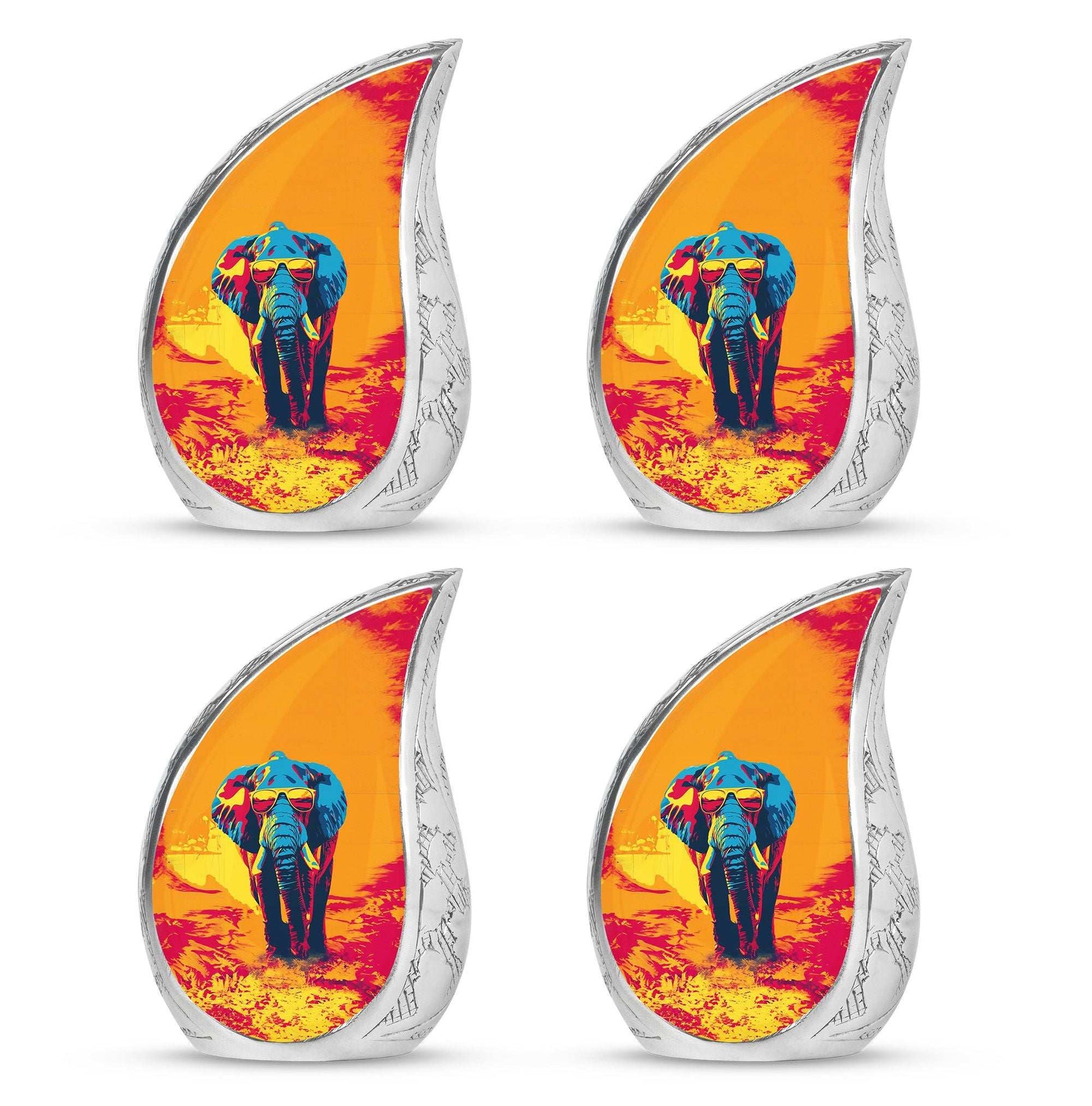 Elephant Theme 3 Inch Keepsake Pack of 4