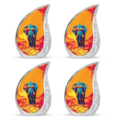 Elephant Theme 3 Inch Keepsake Pack of 4