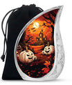 Halloween Pumpkin Urn For Men & Women – Haunted House Urn For Cremations Ashes