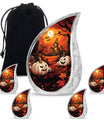 Halloween Theme Large Urn With 4 Keepsake Urn