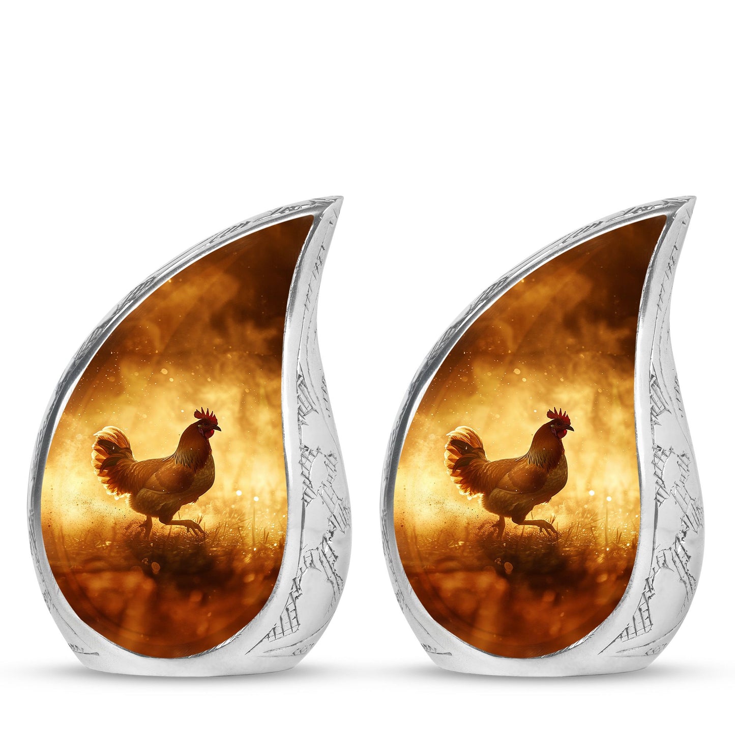 Chicken Theme 3 Inch Keepsake Pack of 2
