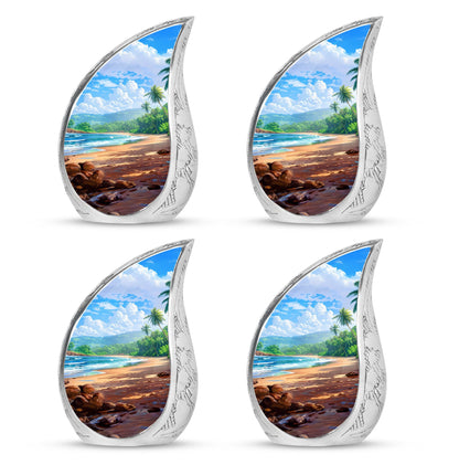 Beach Theme 3 Inch Keepsake Pack of 4