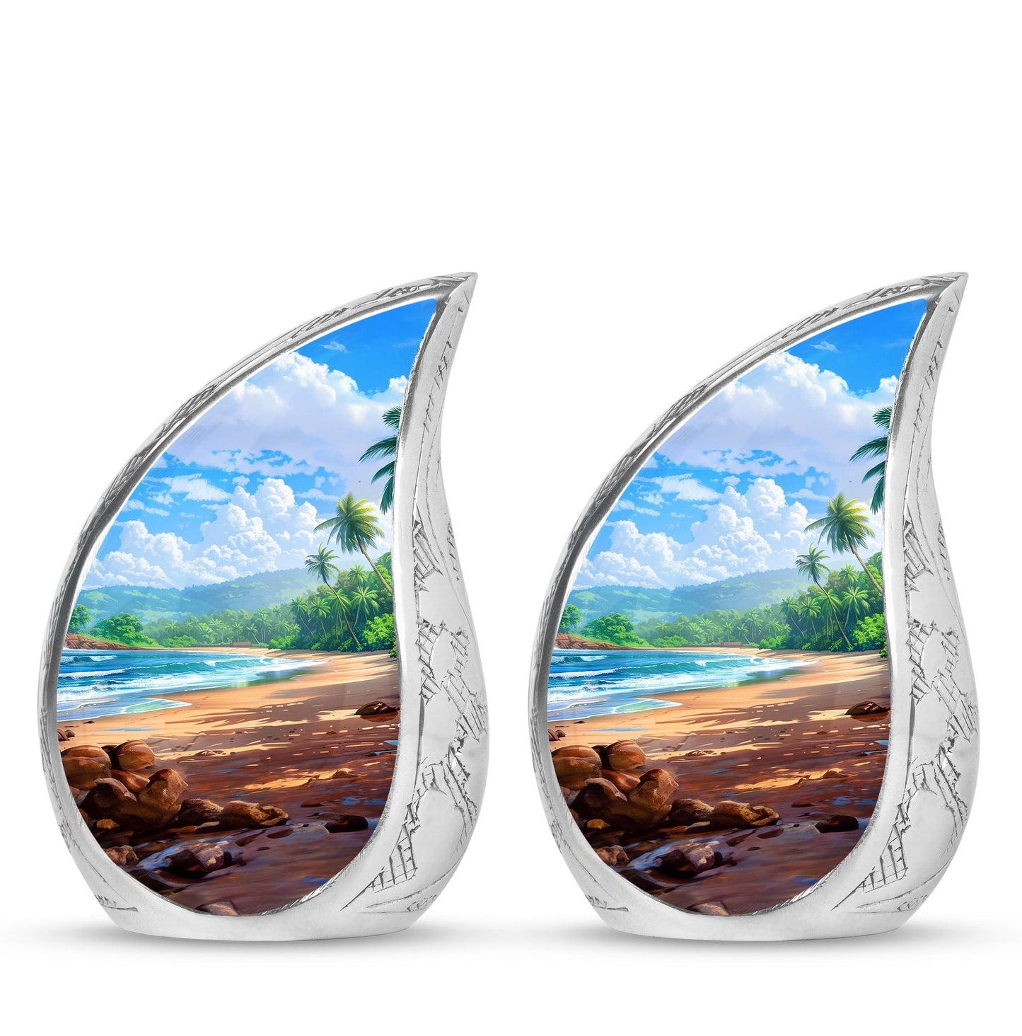 Beach Theme 3 Inch Keepsake Pack of 2