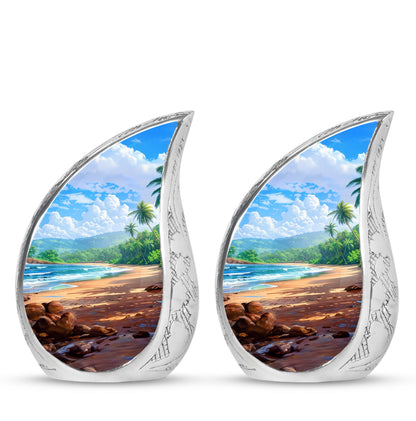 Beach Theme 3 Inch Keepsake Pack of 2