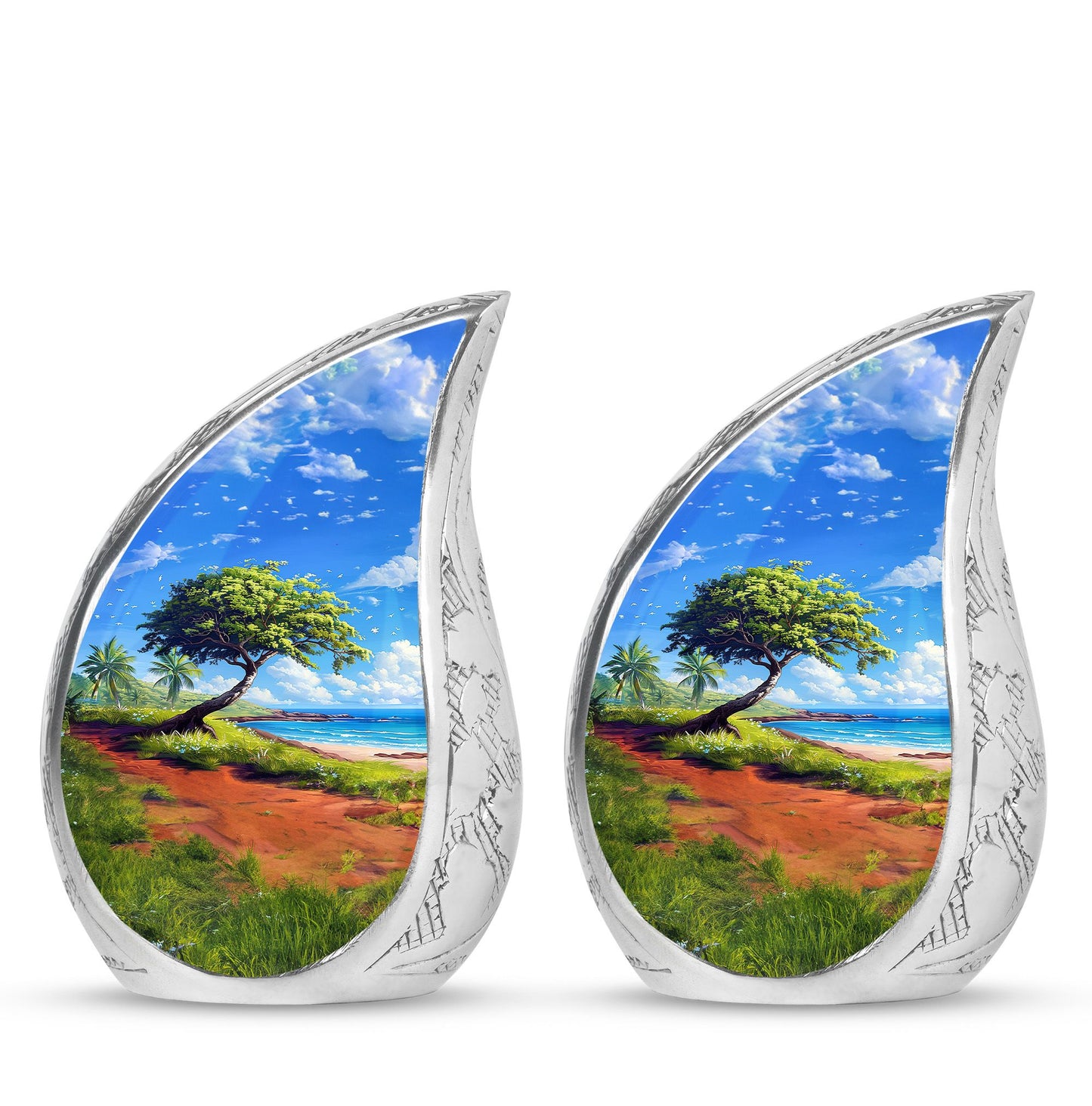 Beach Theme 3 Inch Keepsake Pack of 2