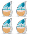 Beach Theme 3 Inch Keepsake Pack of 4