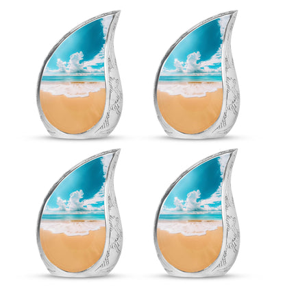 Beach Theme 3 Inch Keepsake Pack of 4