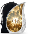 Dove Cross Cremation Urn for Adult Ashes - Cross Human Ashes Keepsake