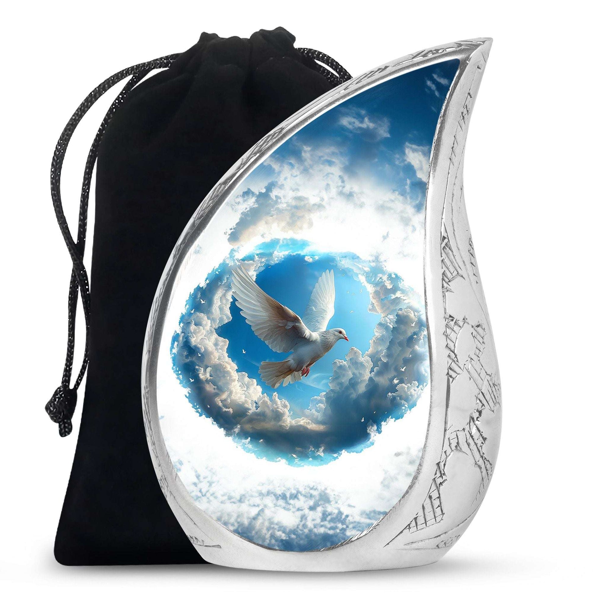 Dove Theme Large Urn 10 Inch