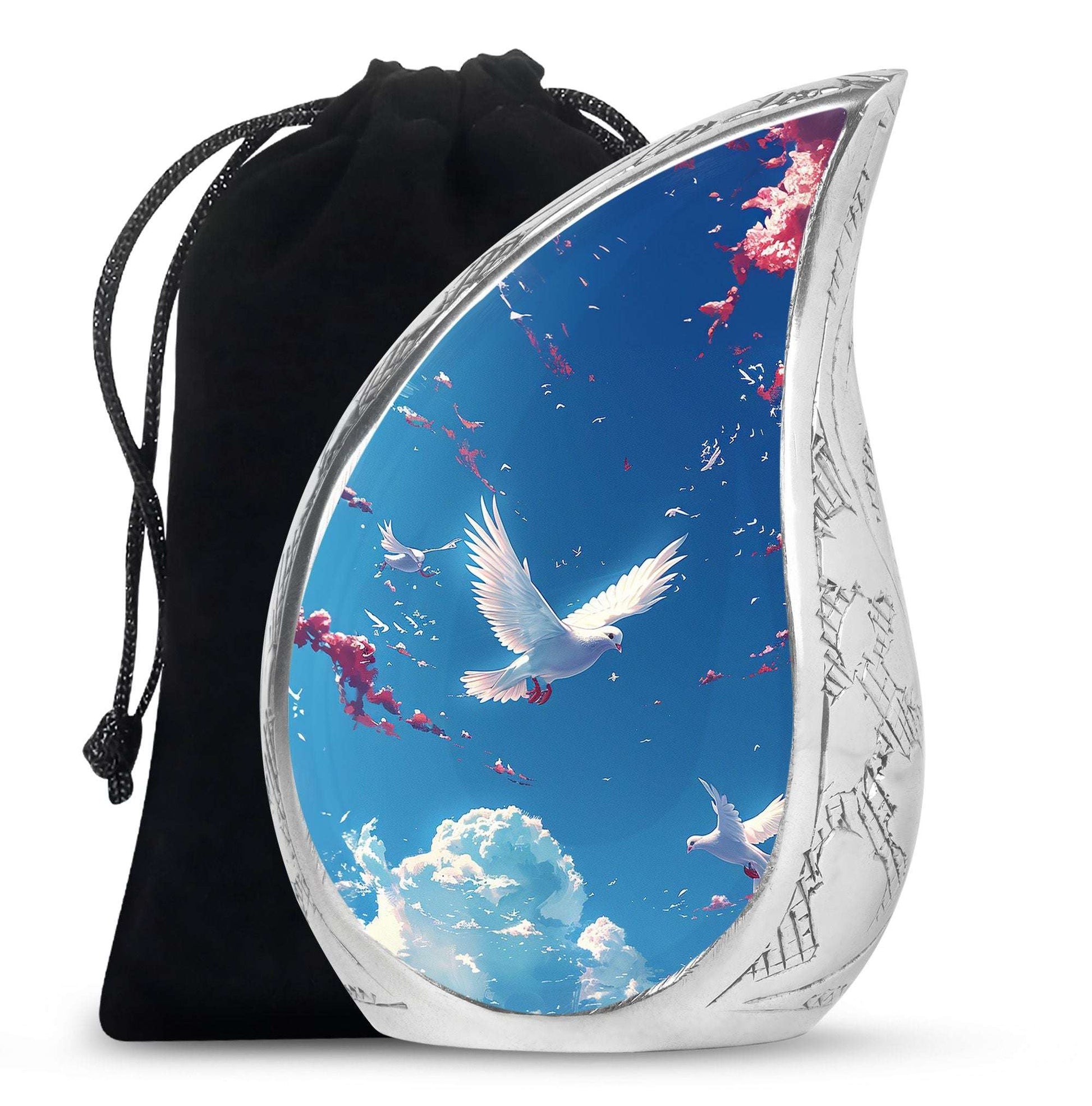 Dove Theme Large Urn 10 Inch