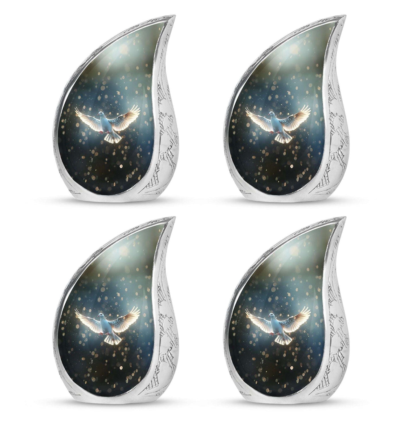 Dove Theme 3 Inch Keepsake Pack of 4
