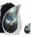 Dove Theme Large Urn With 1 Keepsake Urn