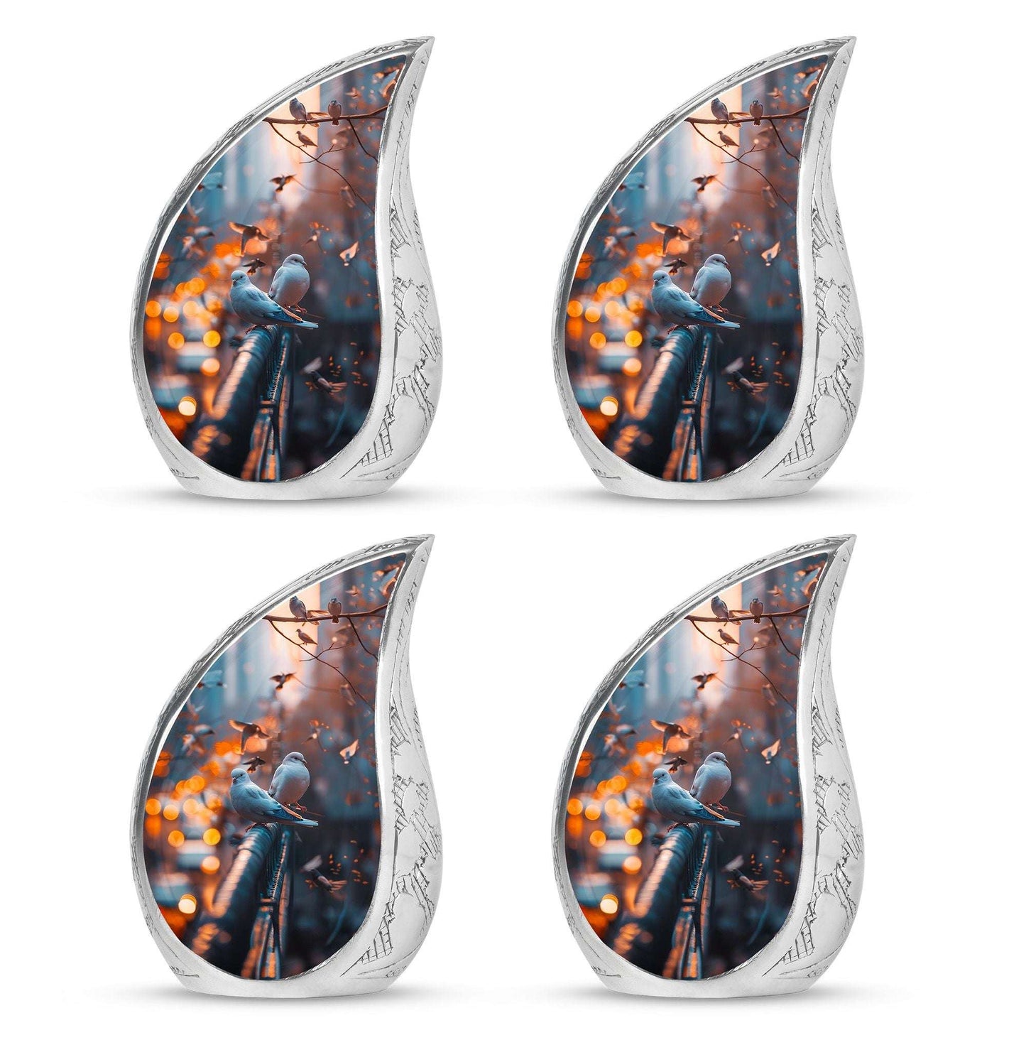 Dove Theme 3 Inch Keepsake Pack of 4