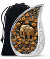 Elephant Theme Large Urn 10 Inch