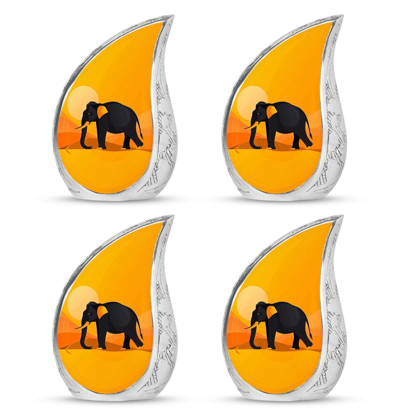 Elephant Theme 3 Inch Keepsake Pack of 4