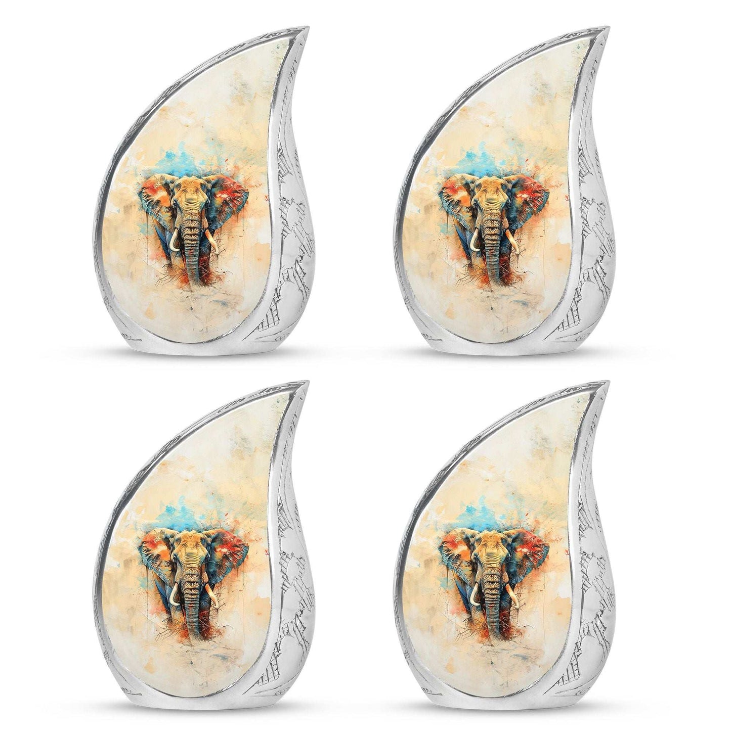Elephant Theme 3 Inch Keepsake Pack of 4