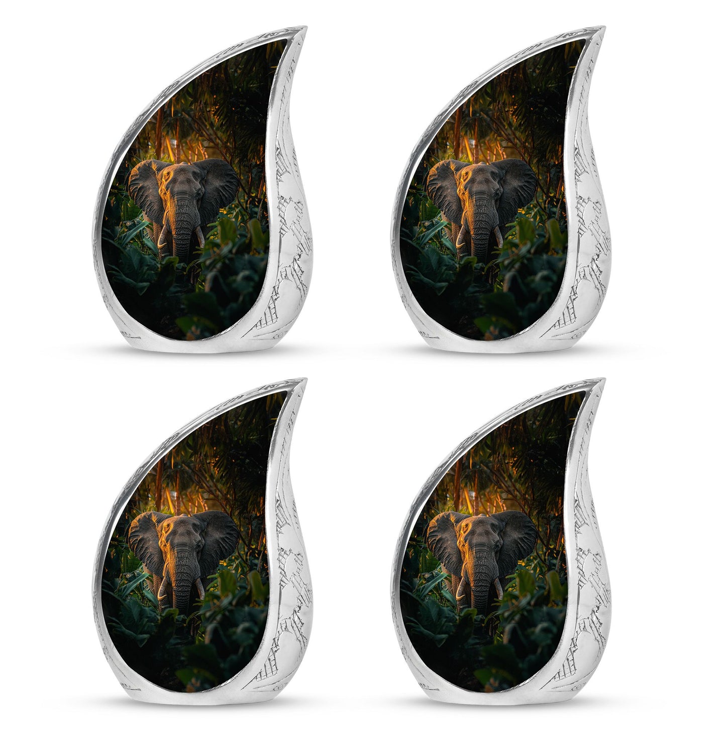 Elephant Theme 3 Inch Keepsake Pack of 4