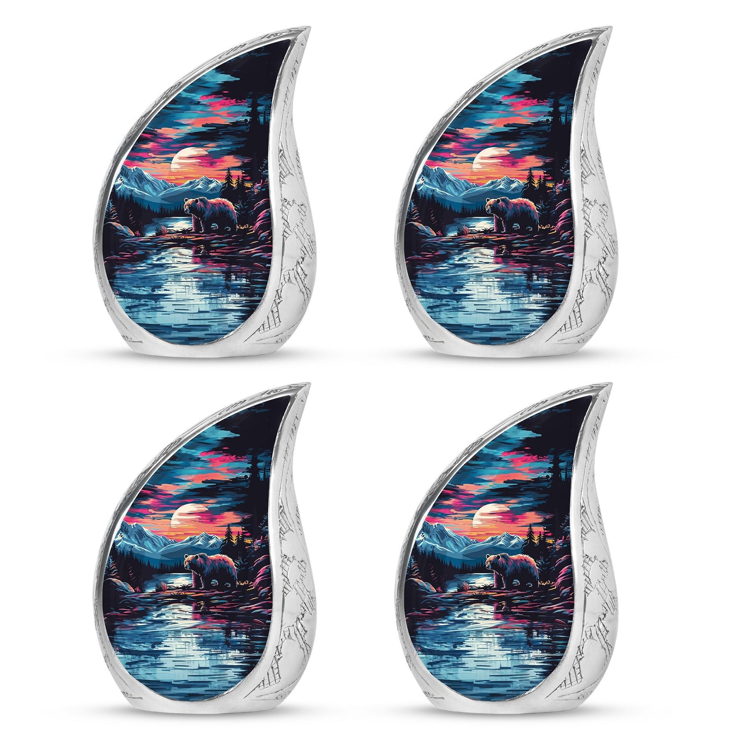 Bear Theme 3 Inch Keepsake Pack of 4