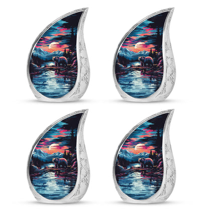 Bear Theme 3 Inch Keepsake Pack of 4
