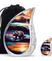 Bear Theme Large Urn With 1 Keepsake Urn