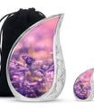 Butterfly Theme Large Urn With 1 Keepsake Urn
