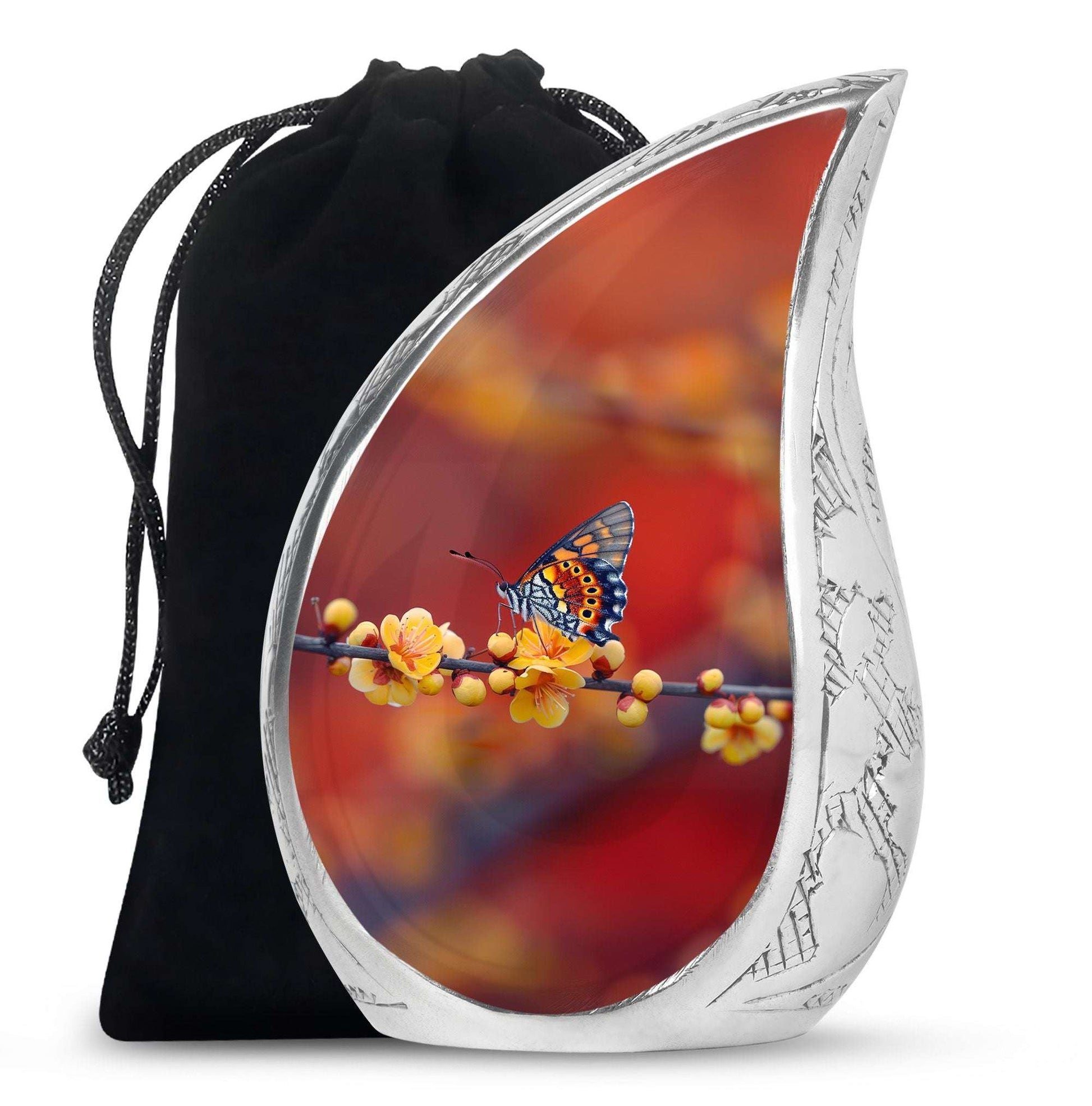 Butterfly Theme Large Urn 10 Inch