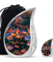 Butterfly Theme Large Urn With 1 Keepsake Urn