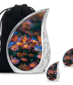 Butterfly Theme Large Urn With 2 Keepsake Urn