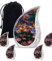 Butterfly Theme Large Urn With 4 Keepsake Urn
