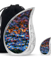 Butterfly Theme Large Urn With 1 Keepsake Urn