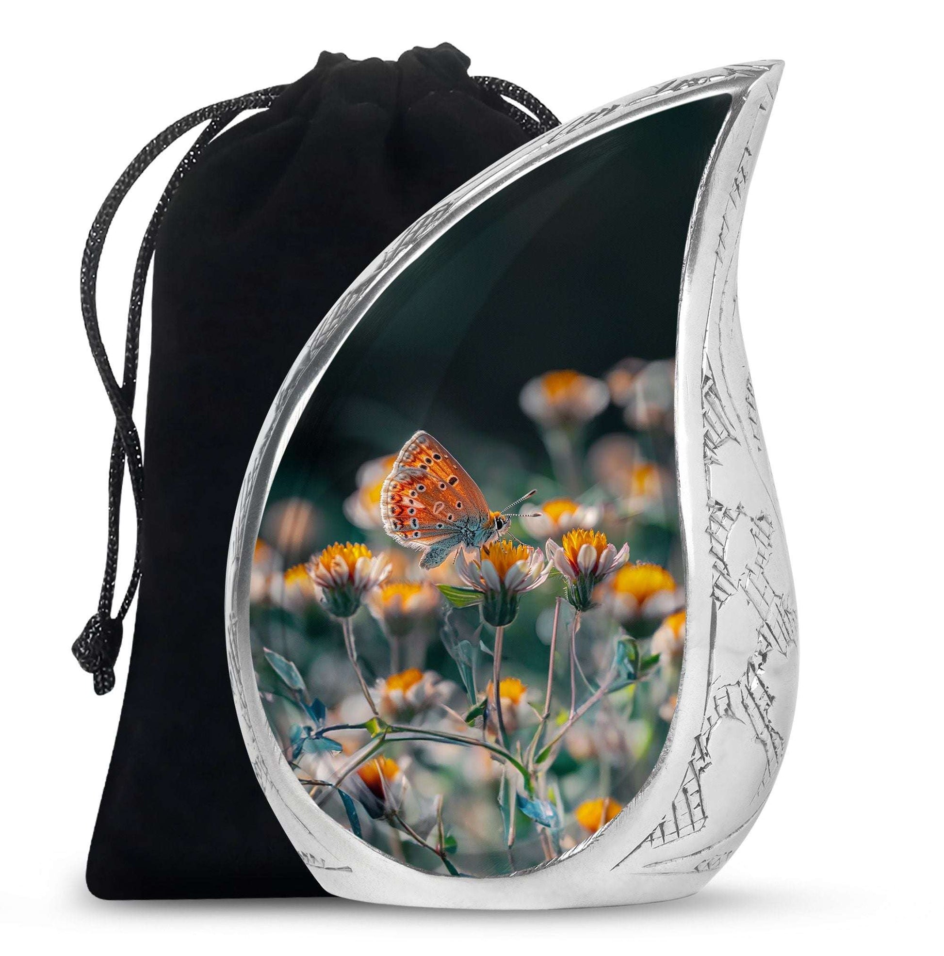 Butterfly Theme Large Urn 10 Inch