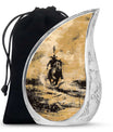 Cowboy Theme Large Urn 10 Inch