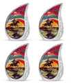 Cowboy Theme 3 Inch Keepsake Pack of 4